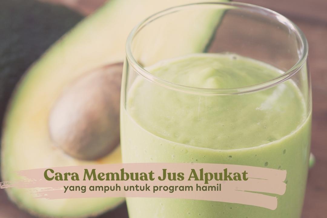 cara membuat jus alpukat