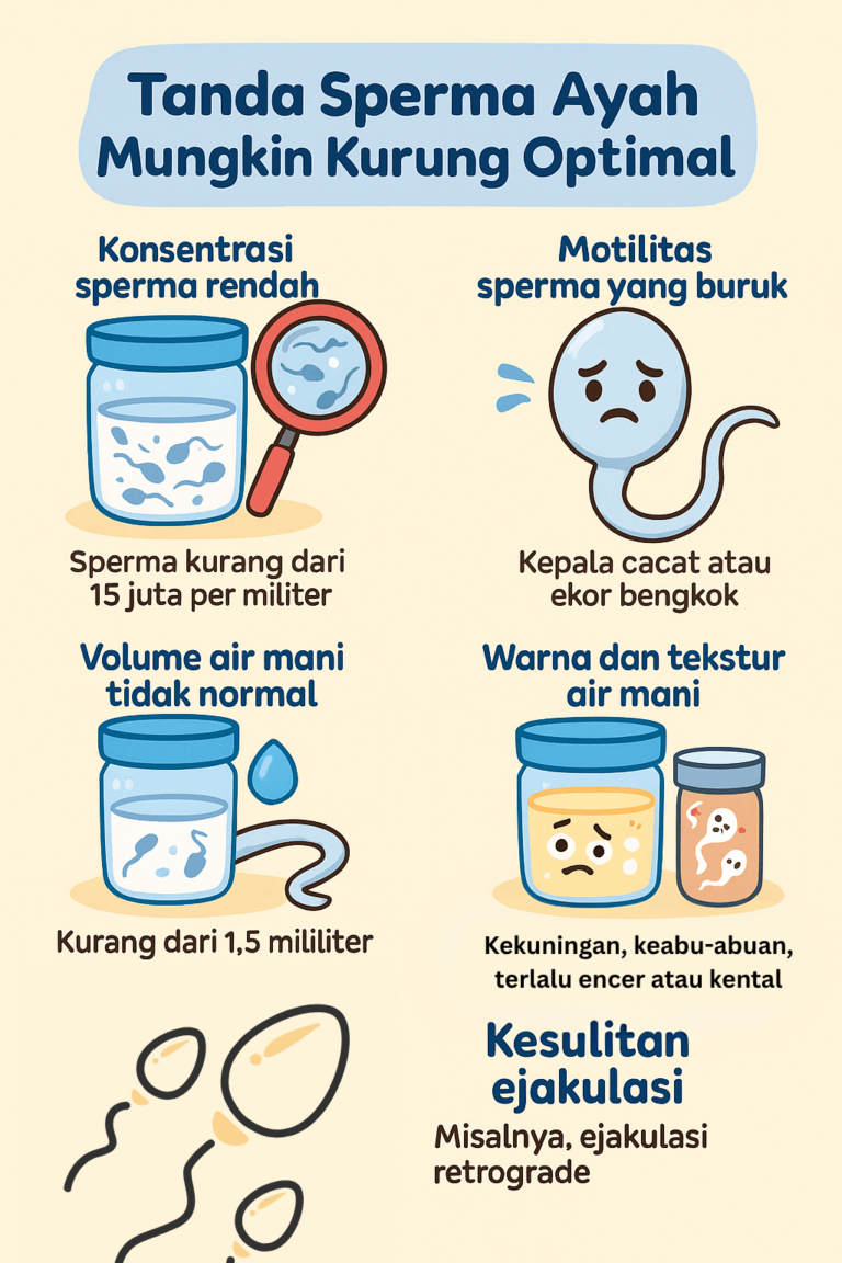 Tanda Sperma Ayah Mungkin Kurang Optimal